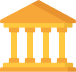 Bank building icon for savings and current accounts UAE