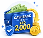 Cashback up to AED 2,000